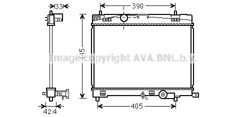 AVA QUALITY COOLING Радиатор, охлаждение двигателя TO2498